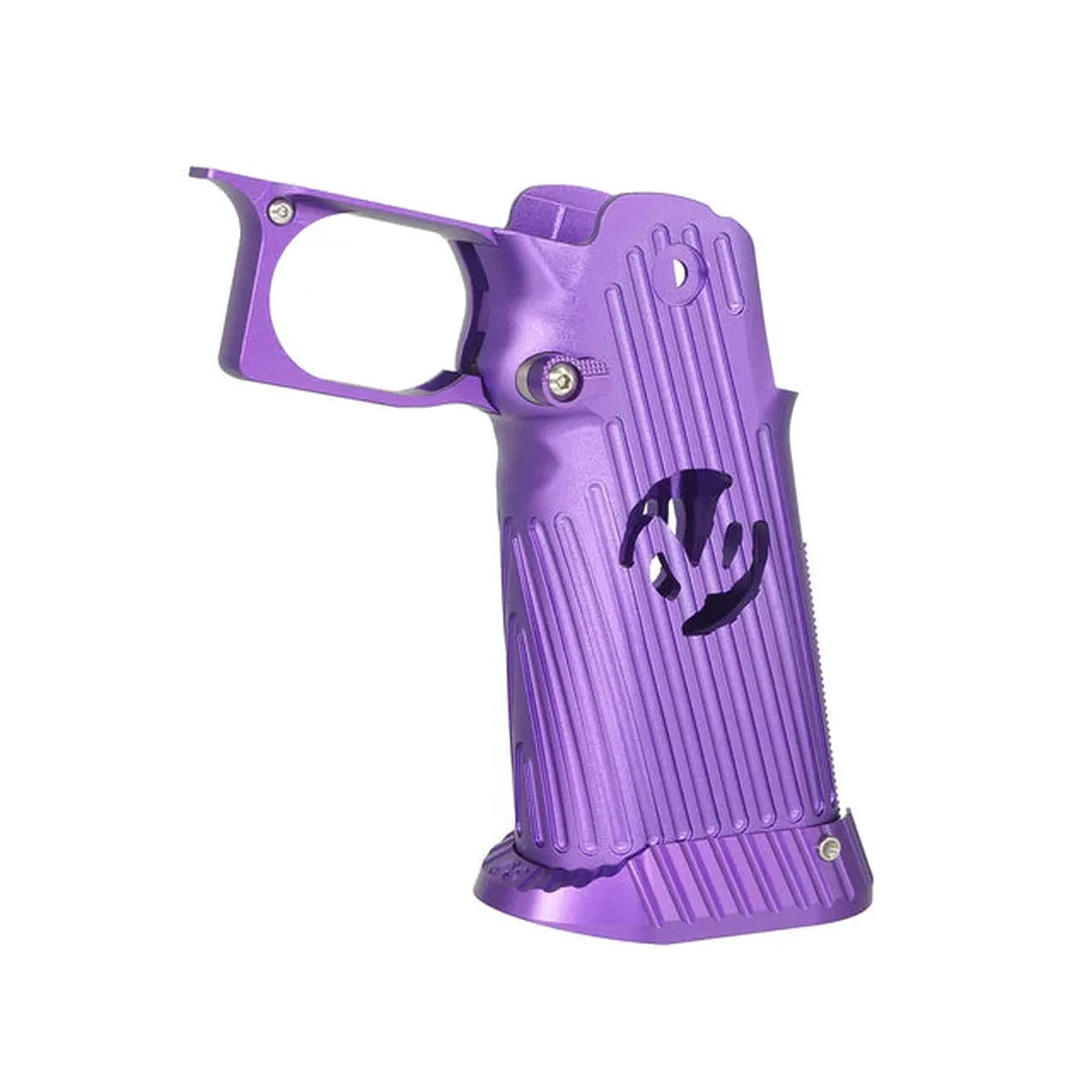 5KU CNC アルミグリップ タイプ.4 マルイ ハイキャパ GBB エアソフトガン用 (5KU-GB-588) - パープル-AIRSOFT GOGO エアガン・サバゲー用品通販