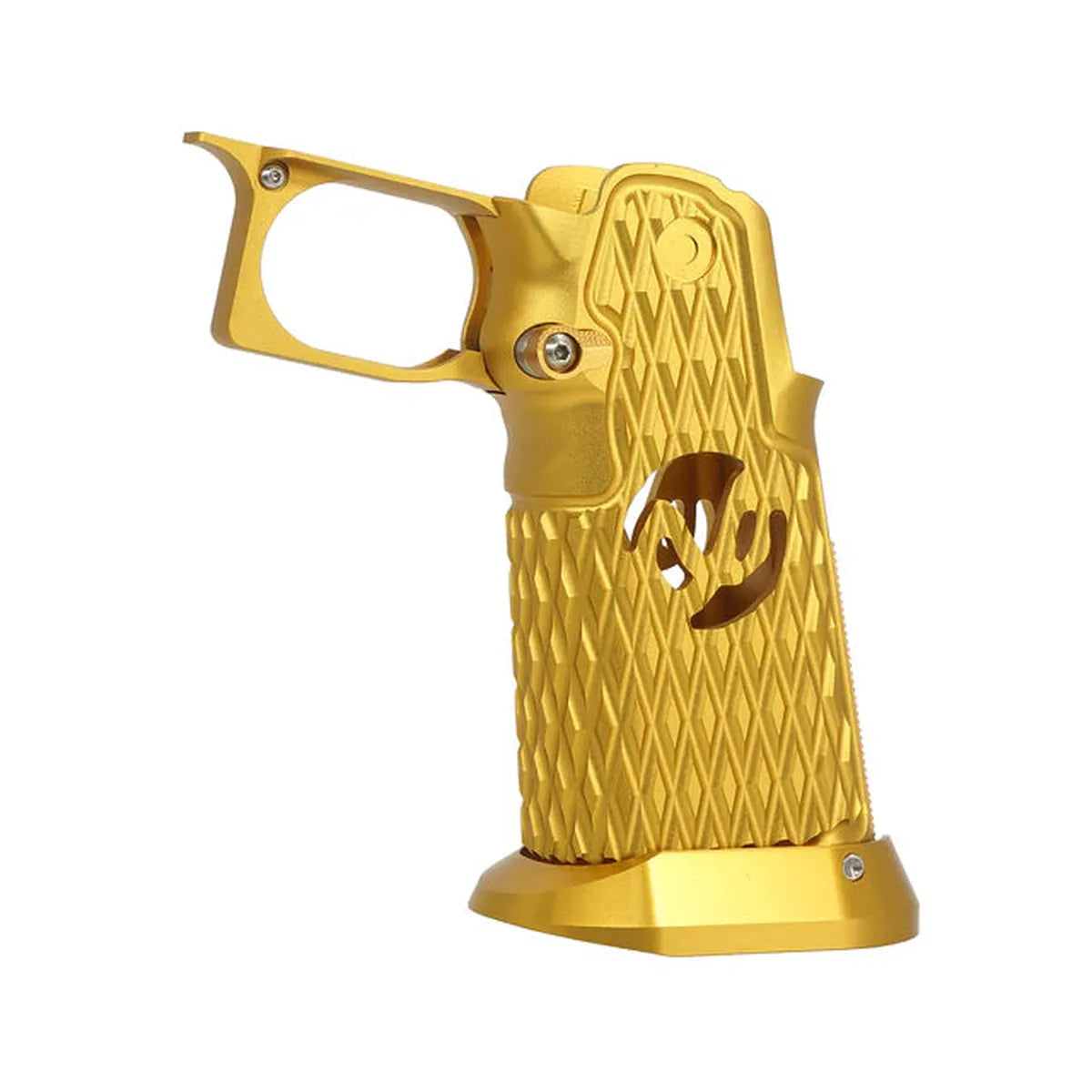 5KU CNC アルミグリップ タイプ.6 マルイ ハイキャパ GBB エアソフトガン用 (5KU-GB-585) - ゴールド-AIRSOFT GOGO エアガン・サバゲー用品通販
