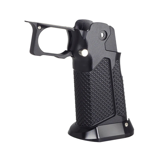 5KU CNC アルミグリップ Type.10 マルイ ハイレイヤー GBB Airsoft用 ( 5KU-GB-603 ) - ブラック-AIRSOFT GOGO エアガン・サバゲー用品通販