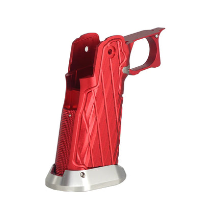 5KU CNC アルミグリップ Type.11 マルイ HI-CAPA GBB Airsoft用 ( 5KU-GB-616 ) - 赤-AIRSOFT GOGO エアガン・サバゲー用品通販