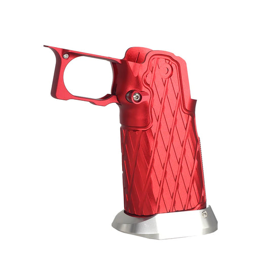 5KU CNC アルミグリップ Type.11 マルイ HI-CAPA GBB Airsoft用 ( 5KU-GB-616 ) - 赤-AIRSOFT GOGO エアガン・サバゲー用品通販