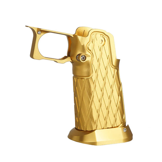 5KU CNC アルミグリップ Type.11 マルイ HI-CAPA GBB Airsoft用 ( 5KU-GB-616 ) - 金(きん)-AIRSOFT GOGO エアガン・サバゲー用品通販