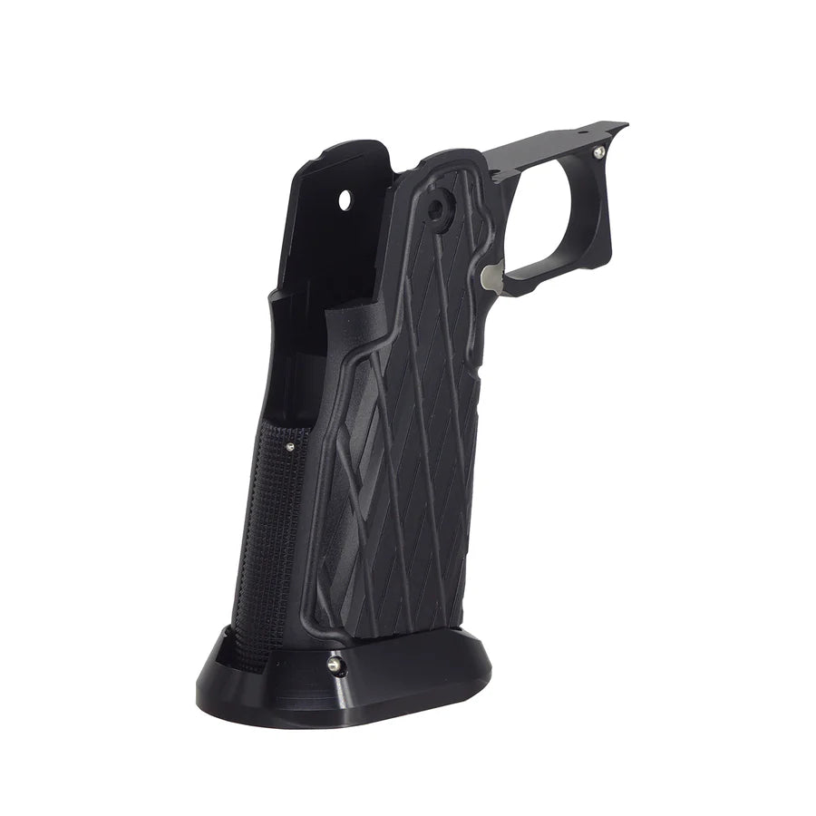 5KU CNC アルミグリップ Type.11 マルイ HI-CAPA GBB Airsoft用 ( 5KU-GB-616 ) - ブラック-AIRSOFT GOGO エアガン・サバゲー用品通販
