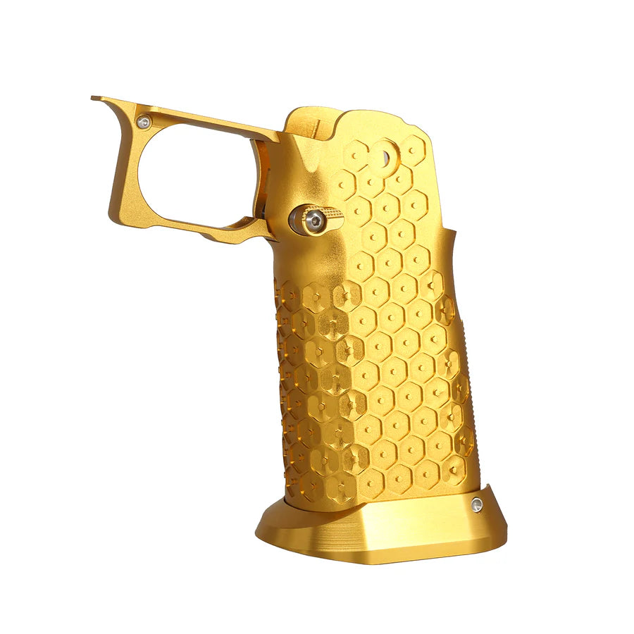 5KU CNC アルミグリップ Type.12 マルイ HI-CAPA GBB Airsoft用 ( 5KU-GB-620 ) - 金(きん)-AIRSOFT GOGO エアガン・サバゲー用品通販