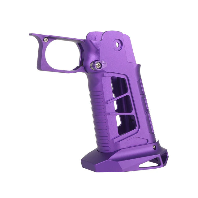 5KU CNC アルミグリップ Type.7 マルイ ハイキャパ GBB エアガン用 (5KU-GB-591) - パープル-AIRSOFT GOGO エアガン・サバゲー用品通販