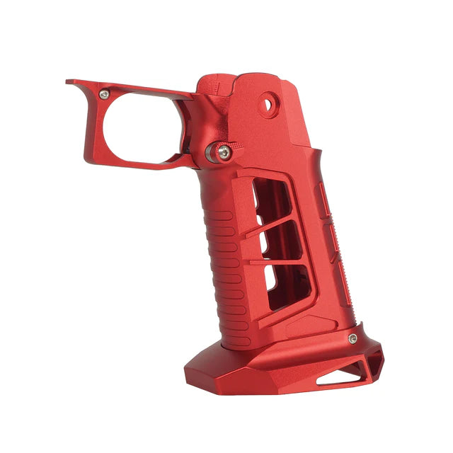 5KU CNC アルミグリップ Type.7 マルイ ハイキャパ GBB エアガン用 (5KU-GB-591) - レッド-AIRSOFT GOGO エアガン・サバゲー用品通販
