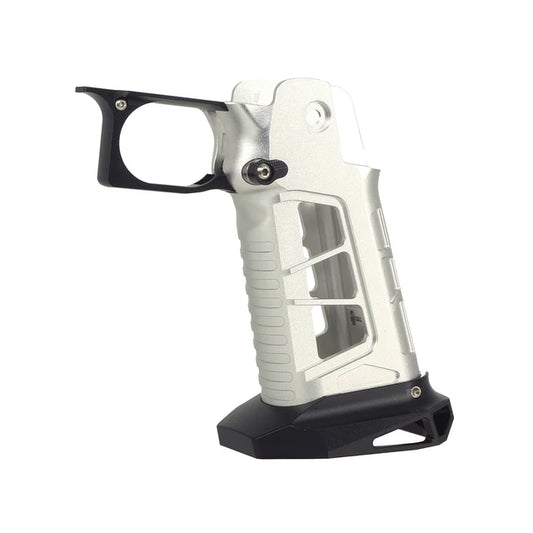 5KU CNC アルミグリップ Type.7 マルイ ハイキャパ GBB エアガン用 (5KU-GB-591) - シルバー-AIRSOFT GOGO エアガン・サバゲー用品通販