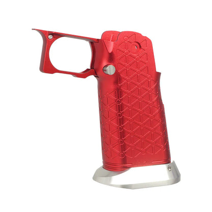 5KU CNC アルミグリップ Type.8 マルイ ハイキャパ GBB エアガン用 (5KU-GB-590) - 赤-AIRSOFT GOGO エアガン・サバゲー用品通販