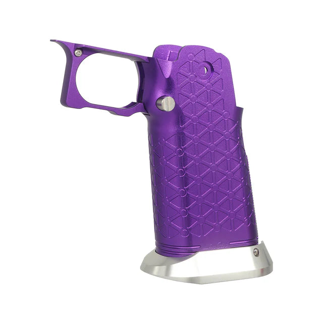 5KU CNC アルミグリップ Type.8 マルイ ハイキャパ GBB エアガン用 (5KU-GB-590) - 紫-AIRSOFT GOGO エアガン・サバゲー用品通販