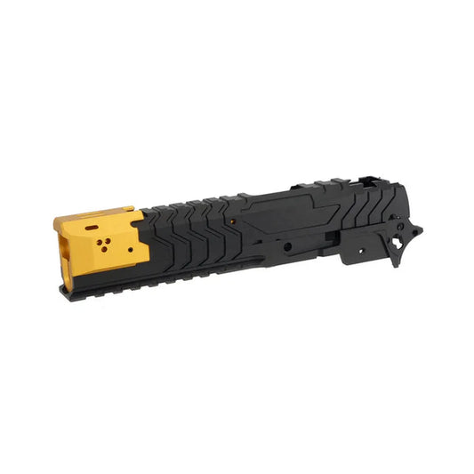 5KU CNC アルミマトリックスキット マルイ ハイキャパ GBB エアソフトガン用 (5KU-GB-573) - ブラック/ゴールド-AIRSOFT GOGO エアガン・サバゲー用品通販