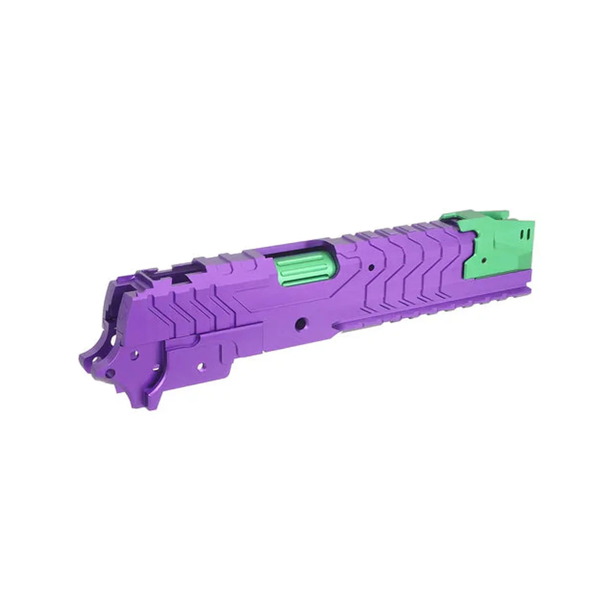 5KU CNC アルミマトリックスキット マルイ ハイキャパ GBB エアソフトガン用 (5KU-GB-573) - パープル/みどり-AIRSOFT GOGO エアガン・サバゲー用品通販