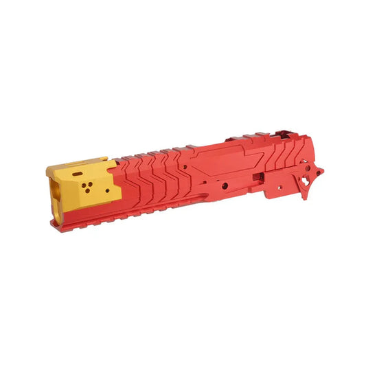5KU CNC アルミマトリックスキット マルイ ハイキャパ GBB エアソフトガン用 (5KU-GB-573) - レッド / ゴールド-AIRSOFT GOGO エアガン・サバゲー用品通販