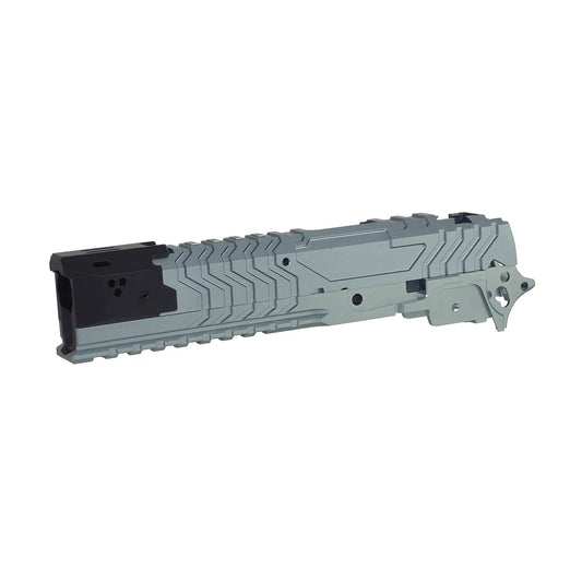 5KU CNC アルミニウム / アルミ マトリックス キット マルイ ハイキャパ GBB エアガン用 (5KU-GB-573) - グレー / ブラック-AIRSOFT GOGO エアガン・サバゲー用品通販