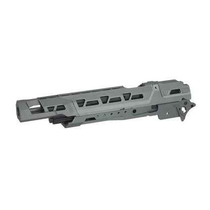 5KU CNC EX-01 フレームキット マルイ ハイキャパ GBB エアソフトガン用 (GB-574-GYBK) - グレー-AIRSOFT GOGO エアガン・サバゲー用品通販