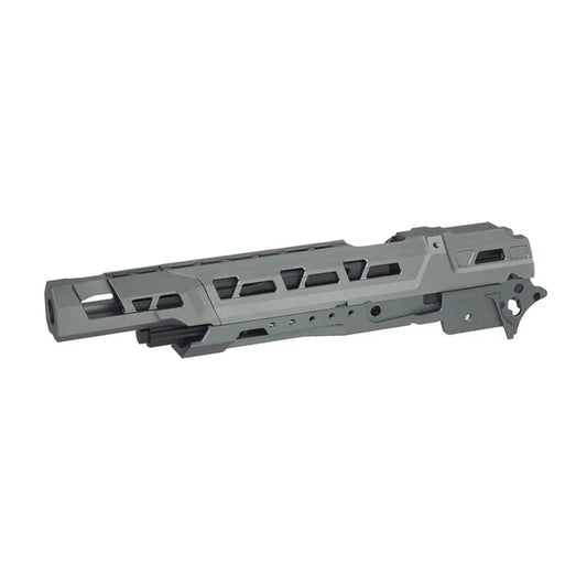 5KU CNC EX-01 フレームキット マルイ ハイキャパ GBB エアソフトガン用 (GB-574-GYBK) - グレー-AIRSOFT GOGO エアガン・サバゲー用品通販
