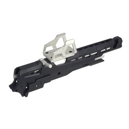 5KU CNC EX-02 フレームキット マルイ ハイキャパ GBB エアガン用 (5KU-GB-592) - ブラック / 銀(ぎん)-AIRSOFT GOGO エアガン・サバゲー用品通販