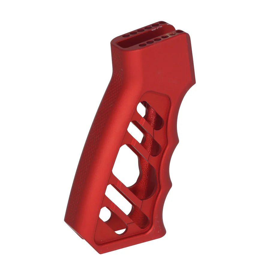5KU CNC LWP アルミニウム / アルミ製グリップ（AR/M4 GBB エアソフト用）（GB-154) - 赤-AIRSOFT GOGO エアガン・サバゲー用品通販