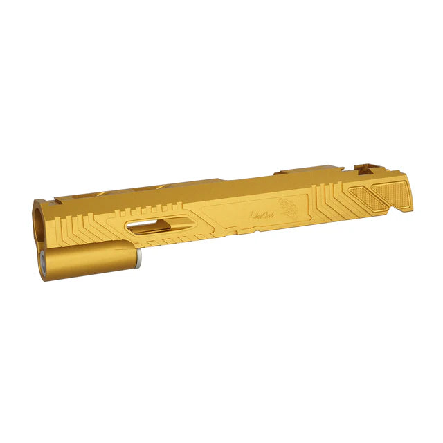 5KU CNCアルミ ワイルドキャットGBBスライド マルイ ハイキャパ エアソフトガン用 (5KU-GB-614) - 金(きん)-AIRSOFT GOGO エアガン・サバゲー用品通販