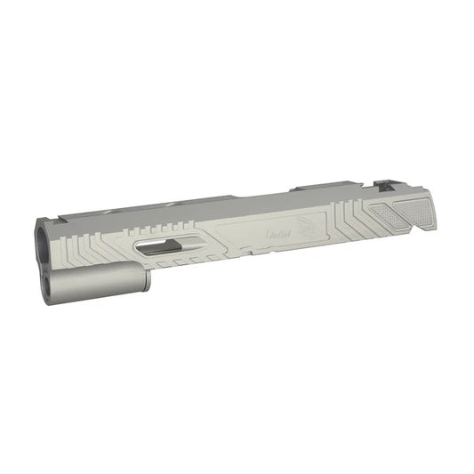 5KU CNCアルミ ワイルドキャットGBBスライド マルイ ハイキャパ エアソフトガン用 (5KU-GB-614) - 銀(ぎん)-AIRSOFT GOGO エアガン・サバゲー用品通販