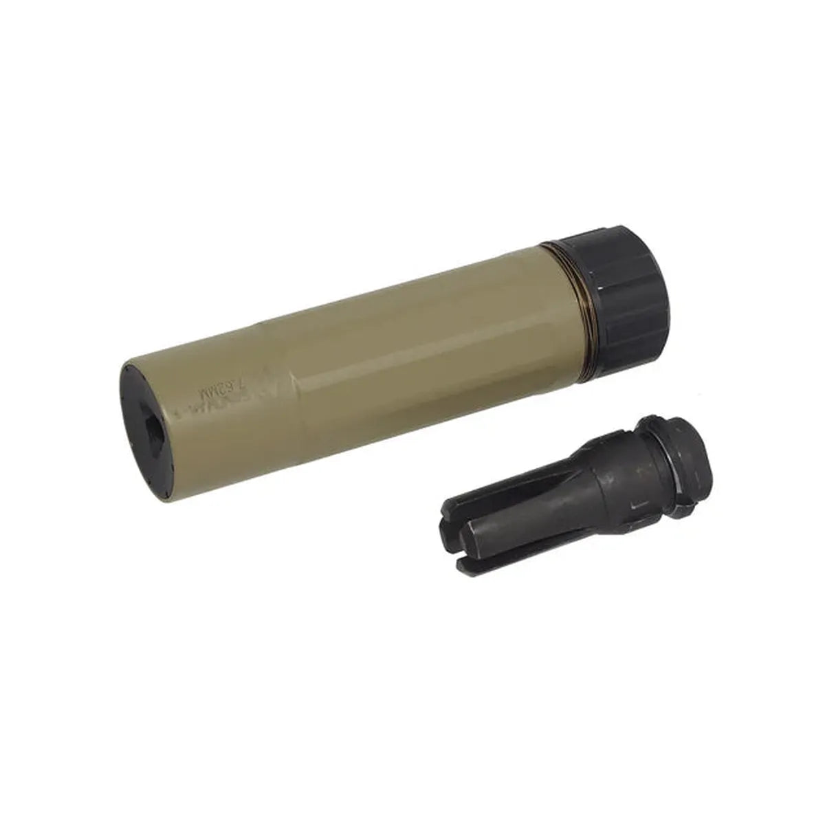 5KU DA サンドマン-K エアソフト サプレッサー 14mm フラッシュ ハイダー付き (5KU-315) - タン-AIRSOFT GOGO エアガン・サバゲー用品通販