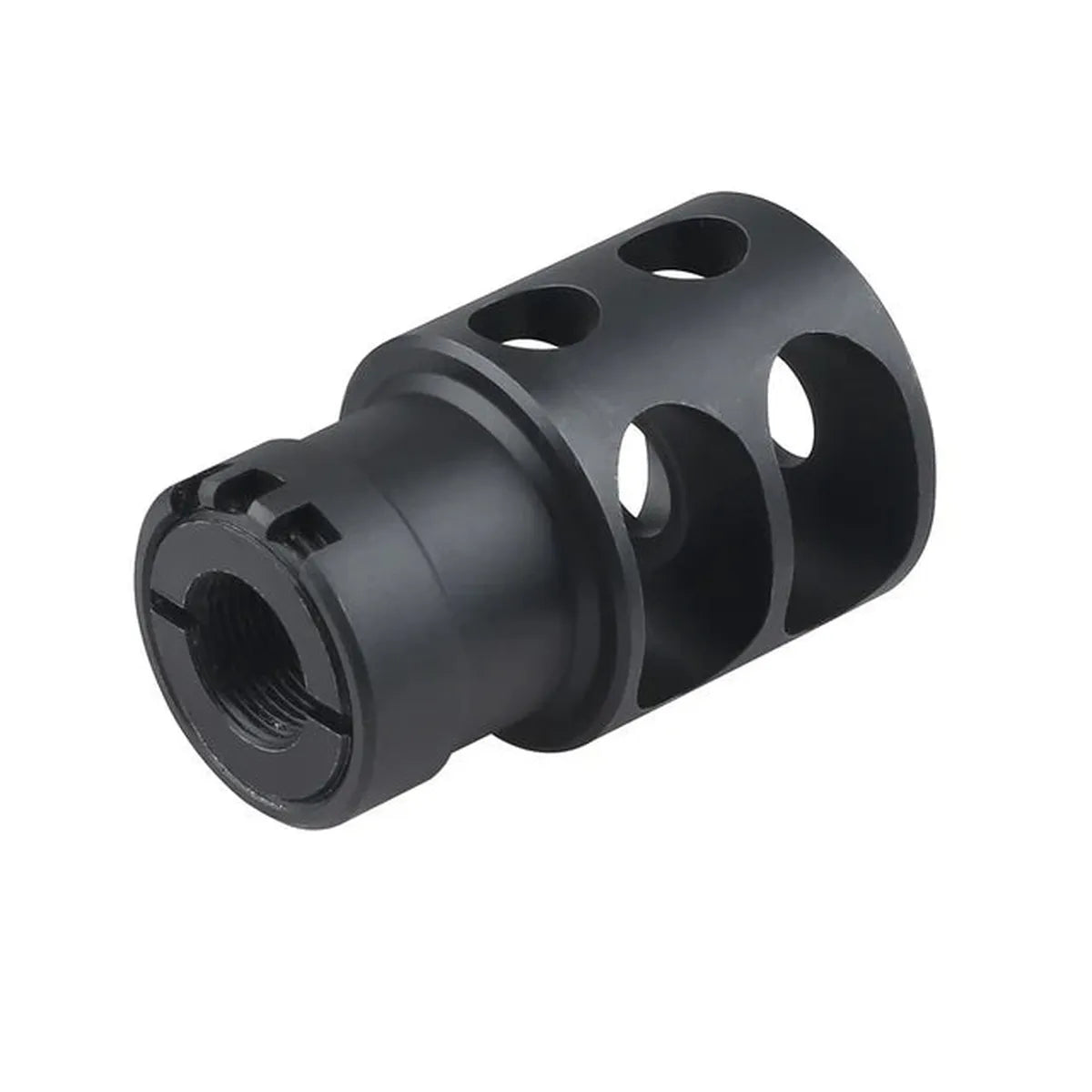 5KU DTK-2 14mm用スチールマズルブレーキ（5KU-268） - ブラック-AIRSOFT GOGO エアガン・サバゲー用品通販
