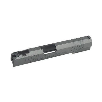 5KU インフィニティ スタイル CNC アルミスライド マルイ ハイキャパ 5.1 エアソフトガン用 (JI-101-GY) - グレー-AIRSOFT GOGO エアガン・サバゲー用品通販