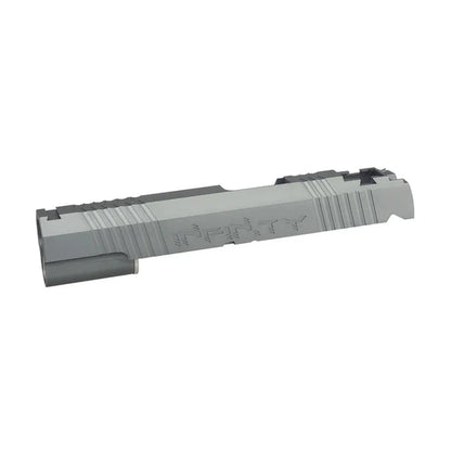 5KU インフィニティ スタイル CNC アルミスライド マルイ ハイキャパ 5.1 エアソフトガン用 (JI-101-GY) - グレー-AIRSOFT GOGO エアガン・サバゲー用品通販