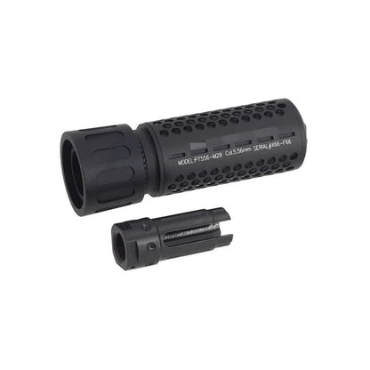 5KU KAC スタイル 556 CQB エアソフト サプレッサー (5KU-204) - ブラック-AIRSOFT GOGO エアガン・サバゲー用品通販