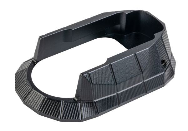 5KU KJ Shadow 2 エアソフト LOKスタイル ショートグリップ マグウェル付き (アルミニウム / アルミ) - ブラック-AIRSOFT GOGO エアガン・サバゲー用品通販