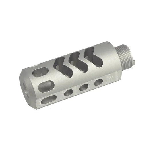 5KU コンペンセイター タイプ3 WA / マルイ コンプレッション対応 エアソフト アウターバレル (5KU-GB-295) - シルバー-AIRSOFT GOGO エアガン・サバゲー用品通販