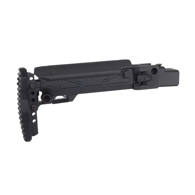 5KU KPYK 折りたたみ式伸縮式（チークライザー付き）GHK AKM V3用（5KU-GB-171) - ブラック-AIRSOFT GOGO エアガン・サバゲー用品通販