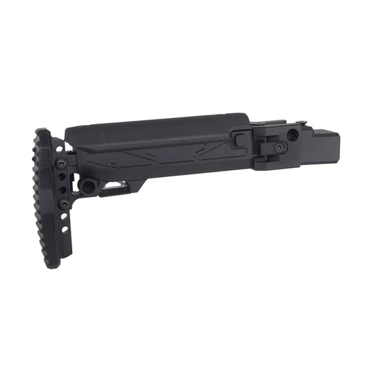 5KU KPYK 折りたたみ式伸縮式（チークライザー付き）GHK AKM V3用（5KU-GB-171) - ブラック-AIRSOFT GOGO エアガン・サバゲー用品通販