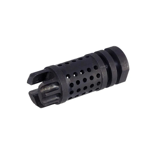 5KU M4SD II スチールフラッシュハイダー 14mm用 (5KU-192) - ブラック-AIRSOFT GOGO エアガン・サバゲー用品通販