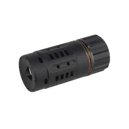 5KU パイロ強化エアソフトマズルブレーキ 14mm用 (5KU-349) - ブラック-AIRSOFT GOGO エアガン・サバゲー用品通販