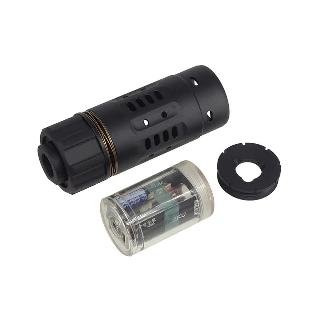 5KU パイロスタイル エアソフト トレーサー 14mm用 (5KU-BBP-349) - ブラック-AIRSOFT GOGO エアガン・サバゲー用品通販