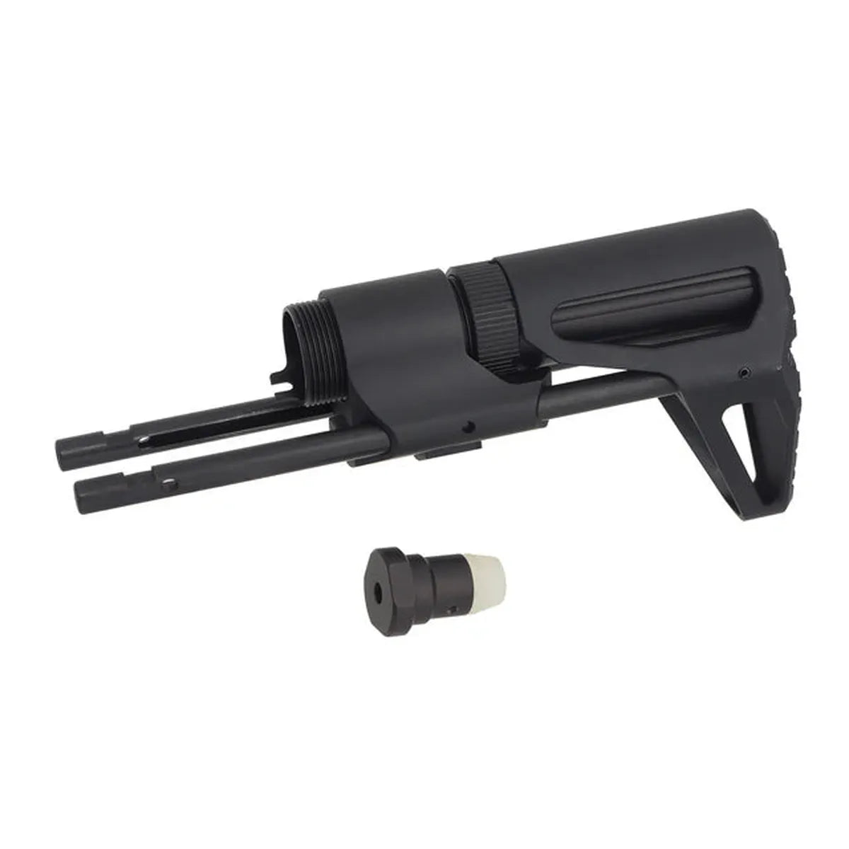 5KU PDW リトラクタブルストック M4 GBB エアソフトガン用 (5KU-GB-156) - ブラック-AIRSOFT GOGO エアガン・サバゲー用品通販