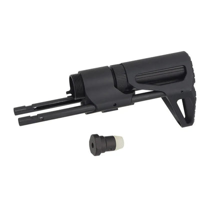 5KU PDW リトラクタブルストック M4 GBB エアソフトガン用 (5KU-GB-156) - ブラック-AIRSOFT GOGO エアガン・サバゲー用品通販