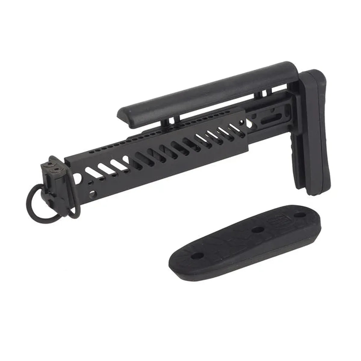 5KU PT-1 Gen2 サイドフォールディングストック GHK / LCT / CYMA AK エアソフトガン用 (5KU-262) - ブラック-AIRSOFT GOGO エアガン・サバゲー用品通販
