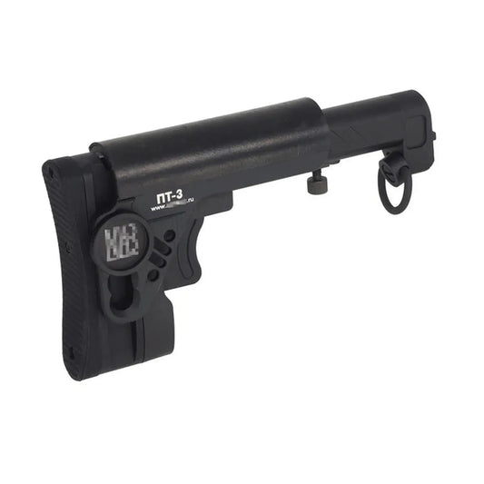 5KU PT-3 伸縮式サイドフォールディングストック E&L AK エアソフトガン用 (5KU-277) - ブラック-AIRSOFT GOGO エアガン・サバゲー用品通販