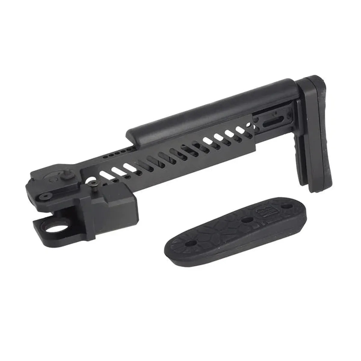 5KU PT-5 サイドフォールディングストック GHK AKM エアソフトガン用 (5KU-347) - ブラック-AIRSOFT GOGO エアガン・サバゲー用品通販