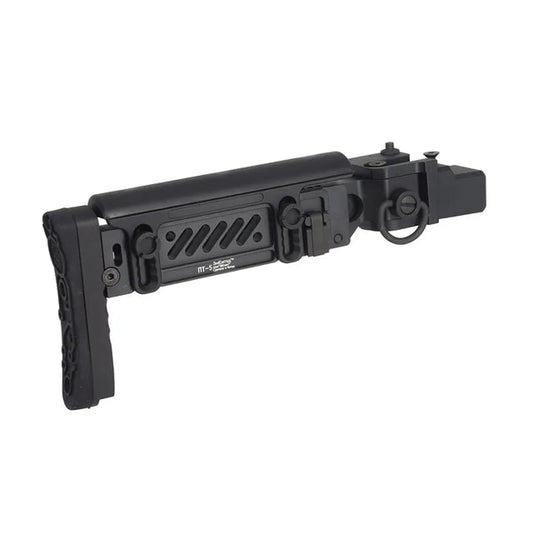5KU PT-5 サイドフォールディングストック GHK AKM エアソフトガン用 (5KU-347) - ブラック-AIRSOFT GOGO エアガン・サバゲー用品通販