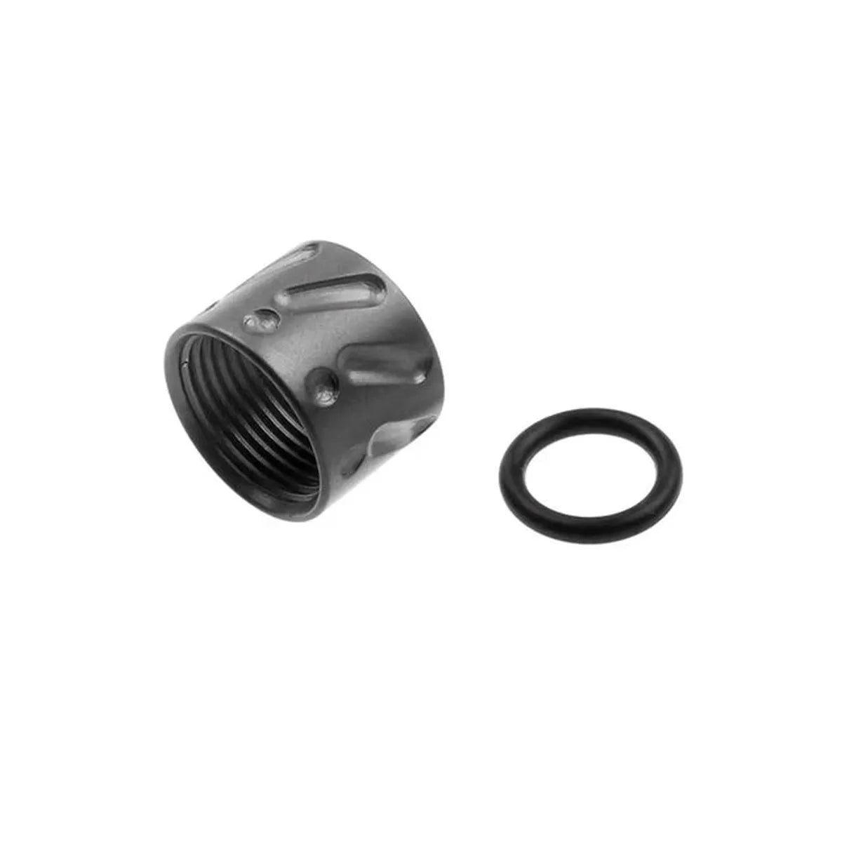 5KU ローレットねじプロテクター（14mm～）（GB-457）-ブラック-AIRSOFT GOGO エアガン・サバゲー用品通販