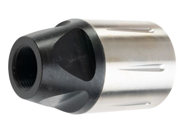 5KU SLRスタイルコンペンセイター（14mm CCW） - 銀(ぎん)-AIRSOFT GOGO エアガン・サバゲー用品通販