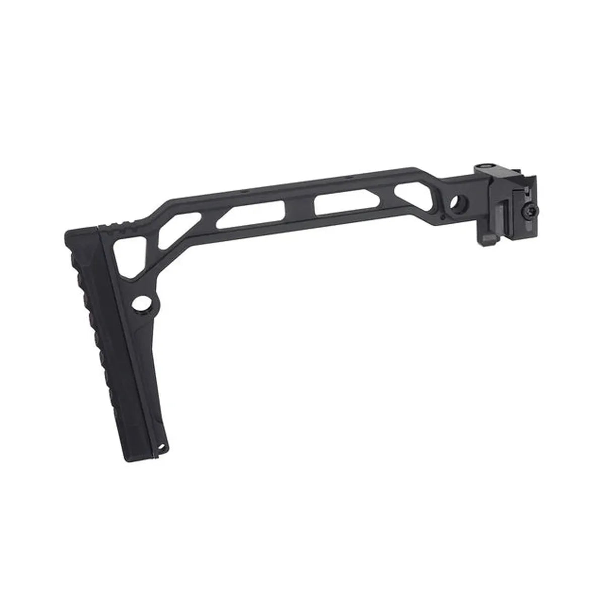 5KU SS-8RP スケルトンストック 20mmレール用バットパッド付き (5KU-362) - ブラック-AIRSOFT GOGO エアガン・サバゲー用品通販