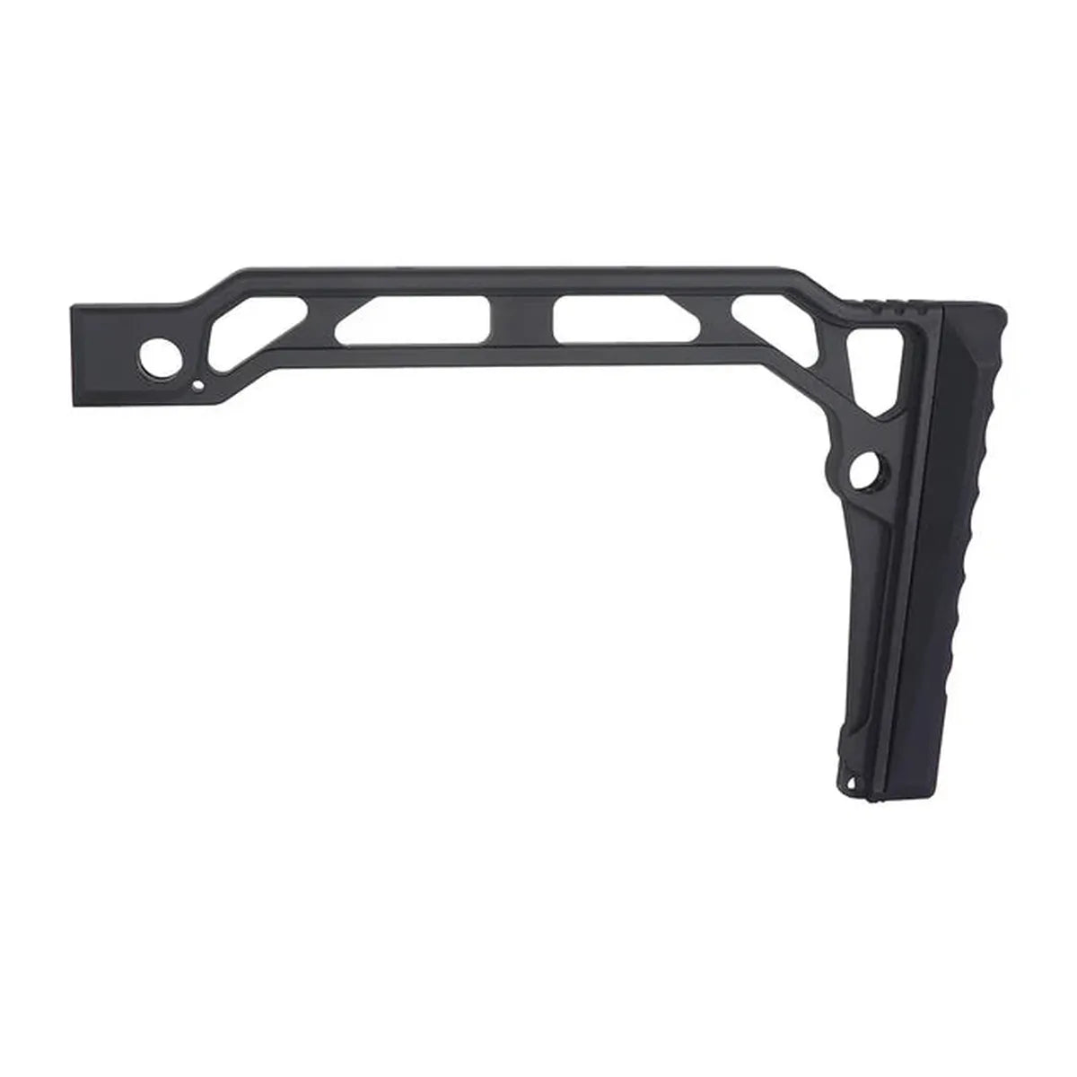 5KU SS-8RP スケルトンストック 20mmレール用バットパッド付き (5KU-362) - ブラック-AIRSOFT GOGO エアガン・サバゲー用品通販