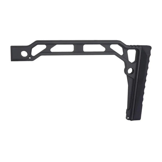 5KU SS-8RP スケルトンストック 20mmレール用バットパッド付き (5KU-362) - ブラック-AIRSOFT GOGO エアガン・サバゲー用品通販