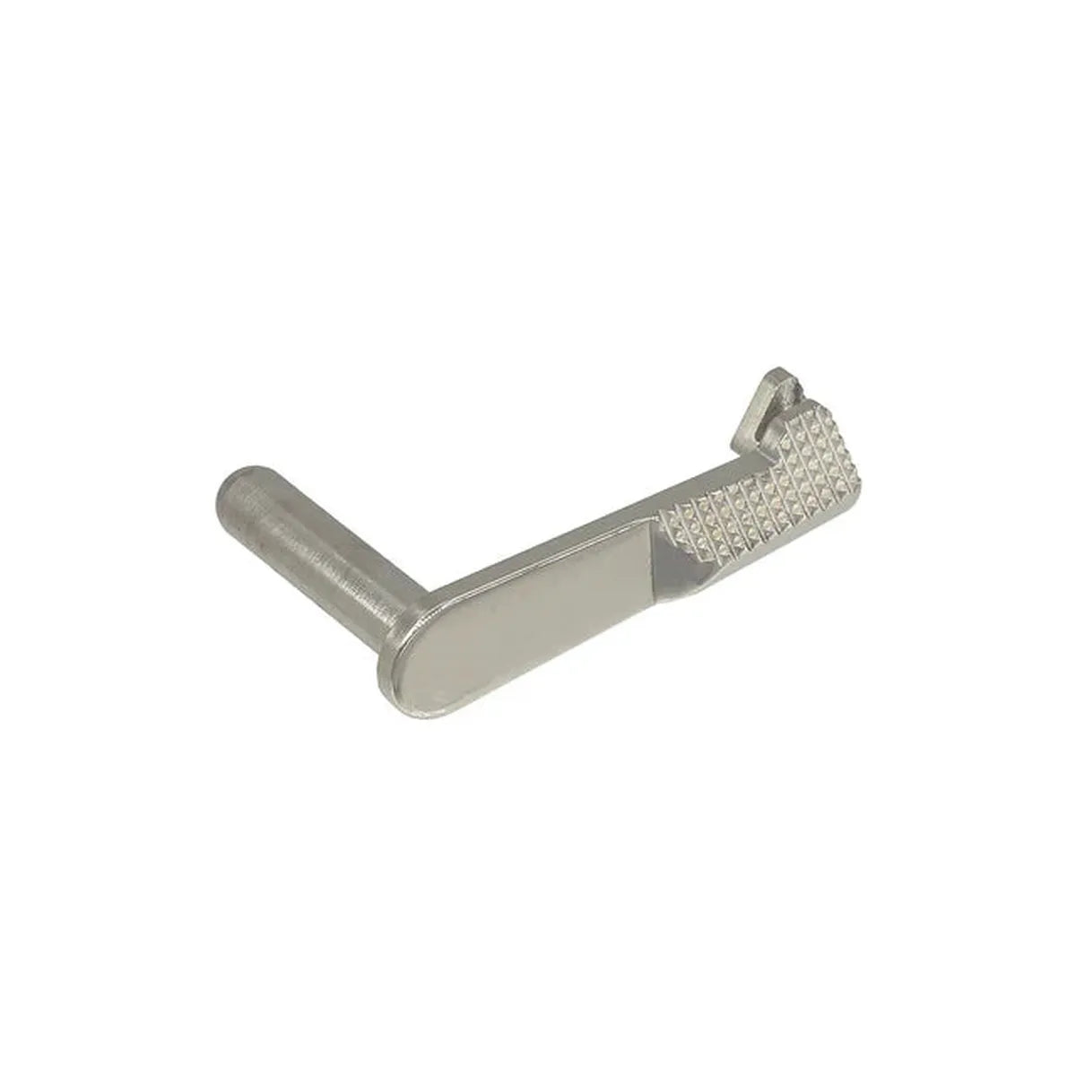 5KU ステンレス スライドストップ タイプ.2 マルイ ハイキャパ エアソフトガン用 (5KU-G0B-500) - シルバー-AIRSOFT GOGO エアガン・サバゲー用品通販