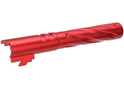 5KU Tokyo Marui ハイキャパ 5.1 アウターバレル (トルネード、アルミ) - 赤-AIRSOFT GOGO エアガン・サバゲー用品通販