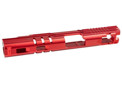 5KU Tokyo Marui ハイキャパ 5.1 GBB LimCat プロテクター 5.1 GBBスライド (CNC アルミニウム / アルミ) - 赤-AIRSOFT GOGO エアガン・サバゲー用品通販