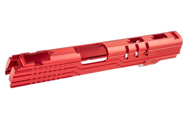 5KU Tokyo Marui ハイキャパ 5.1 GBB LimCat プロテクター 5.1 GBBスライド (CNC アルミニウム / アルミ) - 赤-AIRSOFT GOGO エアガン・サバゲー用品通販